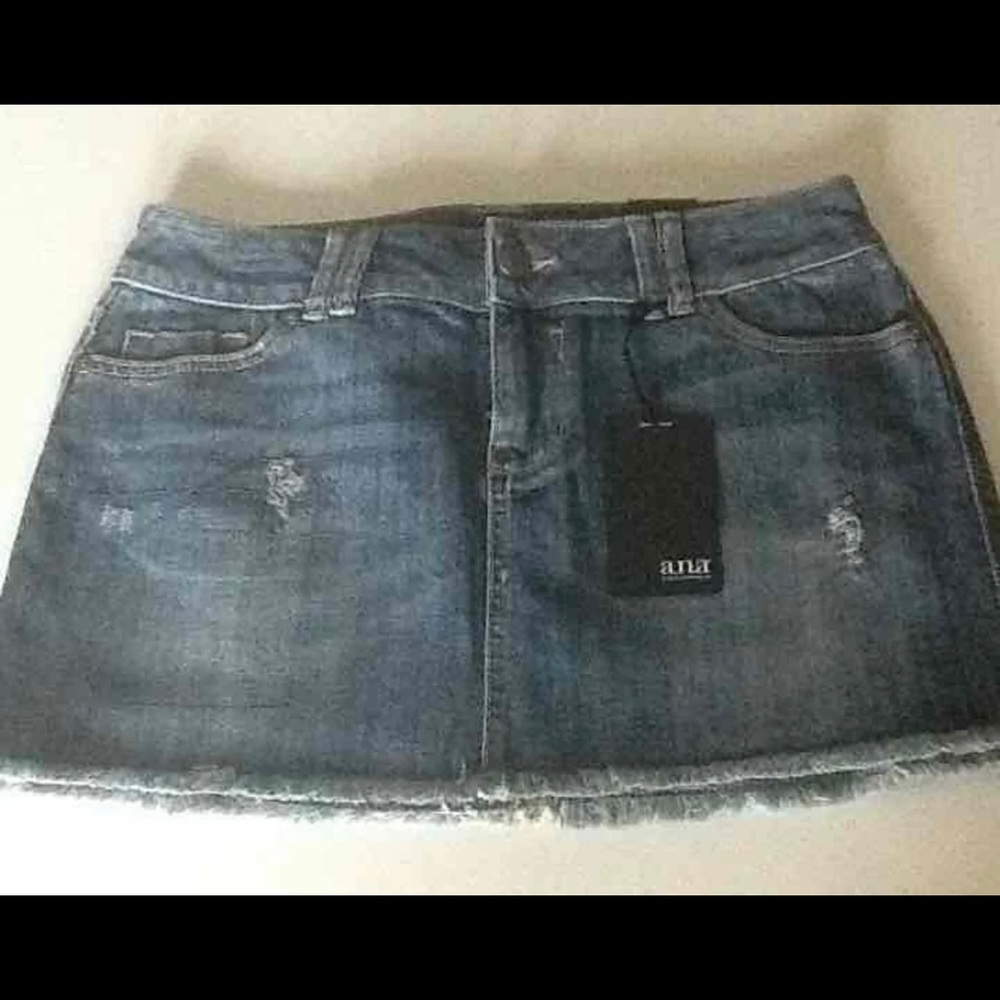 Denim mini skirt